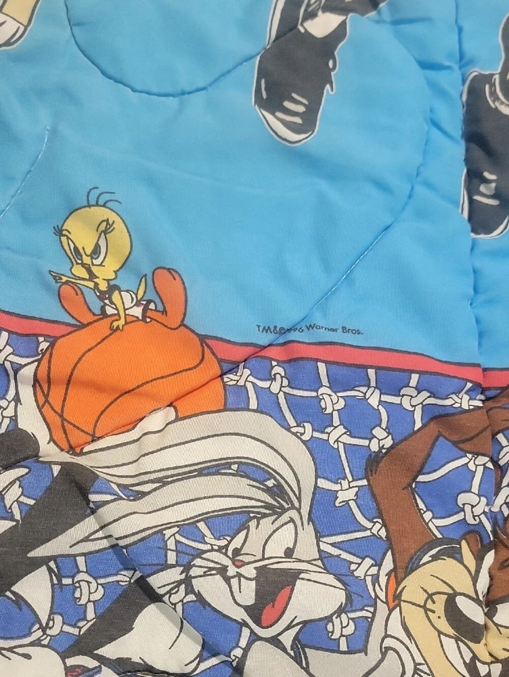 Space Jam Vintage Cartoon Basketball Comforter Michael JORDEN